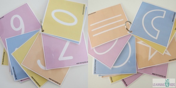 Free Printable Number and Shapes Flip Book