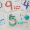 Number play dough mats with 10s frame for 1to1 correspondence
