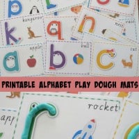 Printable Alphabet Play Dough Mats