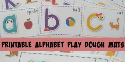 Printable Alphabet Play Dough Mats