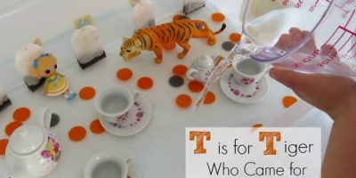 T is for Tiger who came for Tea - a story retell of this favourite book in a mulit-sensory way