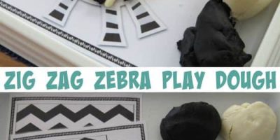 Letter Z Activity - zig zag zebra play dough fun with 3 free printable play dough mats