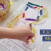 R is for Ribbons - letter r activity with free printable