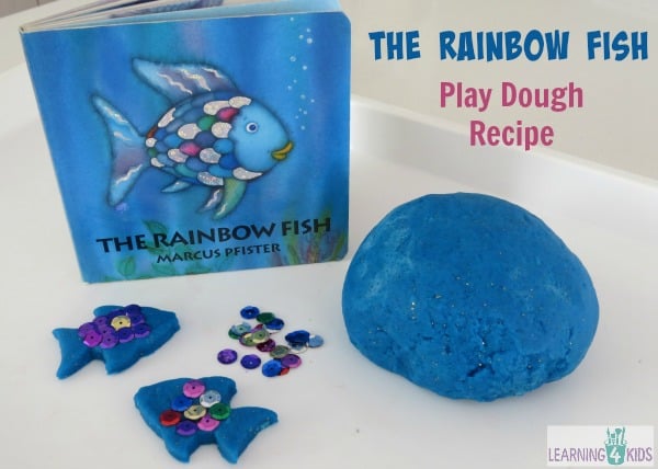 The Rainbow Fish by Marcus Pfister Inspired Play Dough Recipe
