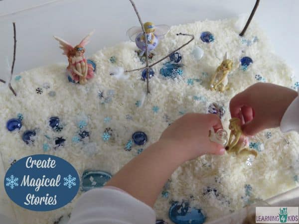 Create magical stories in the small world - snowy wonderland