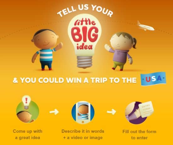Win a trip to USA with the littleBIGidea competition