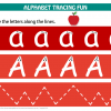 Alphabet Letters Tracing Mats Standard Print