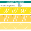 Number & Letters Tracing Mats Cursive Print