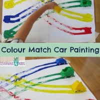 Colour Match Car Painting - learning colours