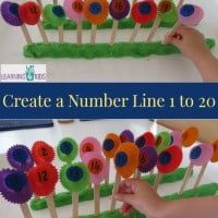 Create a number line 1 to 20 with this fun hands-on activity. This activity can be adapted to fill in the missing numbers on the number line.