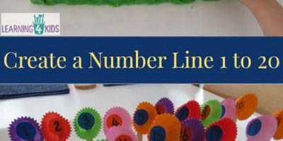 Create a number line 1 to 20 with this fun hands-on activity. This activity can be adapted to fill in the missing numbers on the number line.