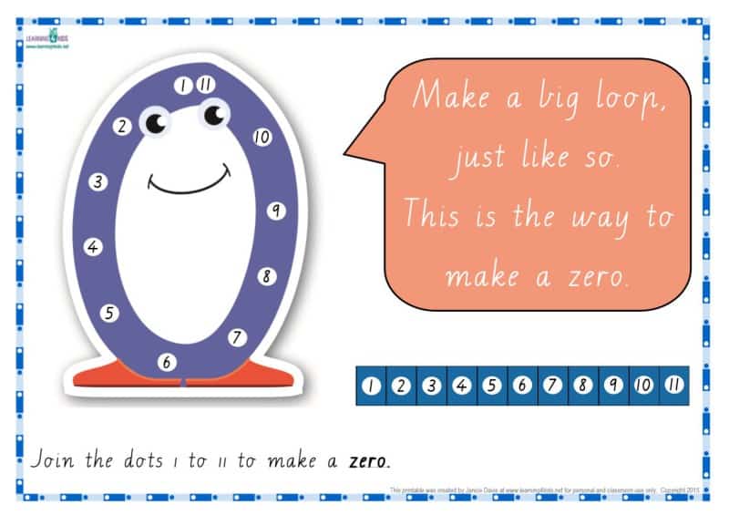 DottoDot Number Rhyme Charts (Cursive Print) Learning 4 Kids