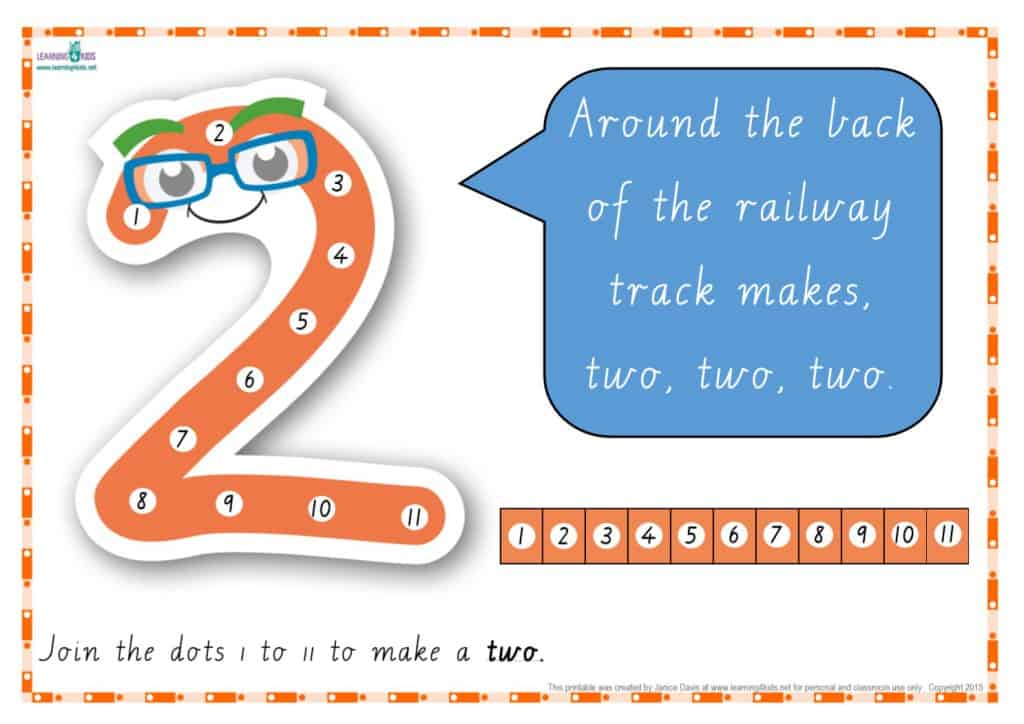 dot to dot number rhyme charts cursive print learning 4 kids