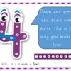 Dot-to-Dot Number Rhyme Charts (Cursive Print) - Image 7