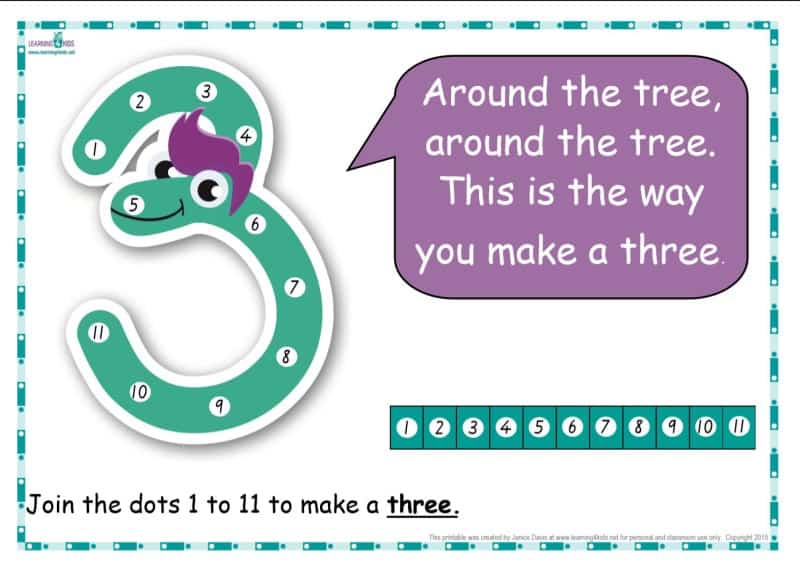 Dot-to-Dot Number Rhyme Charts (Standard Print) | Learning 4 Kids