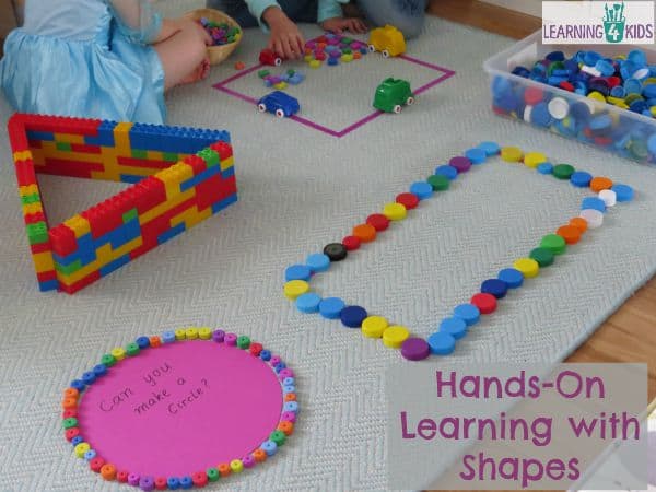 Hands-on learning with shapes. Lots of fun and motivating activities for kids