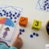 Counting Raindrops printable game boards.