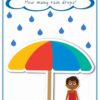 Counting Raindrops Printable Maths Games and Activities (Cursive Print) - Image 6
