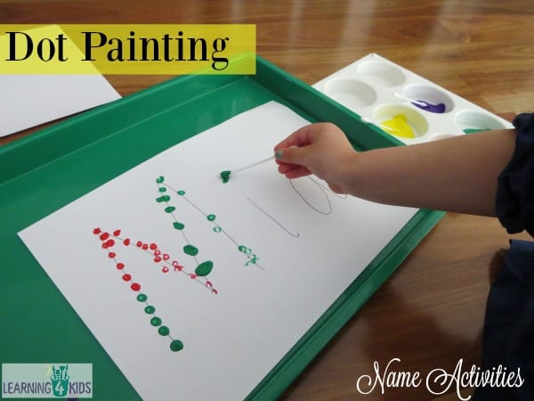 List of name activities - 1. Dot Painting