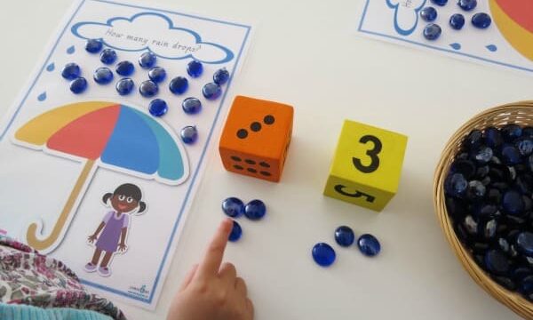 Printable Counting and Basic Addition Game number 1 -20