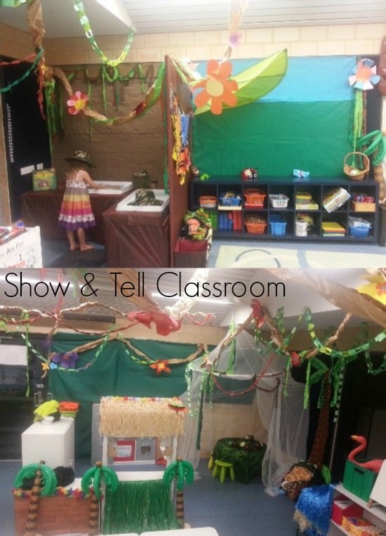Welcome to our Jungle Theme Classroom - Show & Tell Classroom. Image credit Justine Moorman