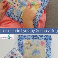 How to make a homemade eye spy sensory bag Simple step by step instructions.