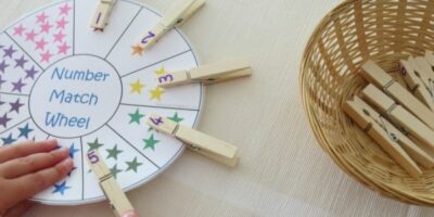 Number Match Wheel with Free Printable