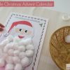 Printable Christmas Advent Calendar - glue cotton wool balls onto the numbered circles.