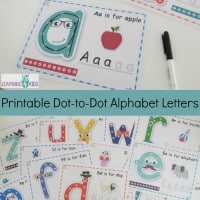 Printable Dot-to-Dot Letters - follow the dots to guide you to create each letter correctly