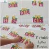 Printable Uppercase and Lowercase Letter Match Puzzles - christmas theme