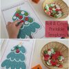 Roll and count printable templates - christmas theme counting and subitising activity