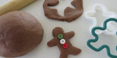 Scented Gingerbread Play Dough Recipe - christmas play dough ideas