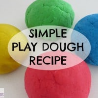 Everyone has their favourite play dough recipe and this one is mine! It is easy to adapt to add scent or texture. Simple Play dough Recipe - my favourite go to play dough recipe!