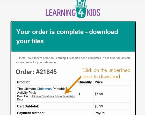 how to download your printable purchase