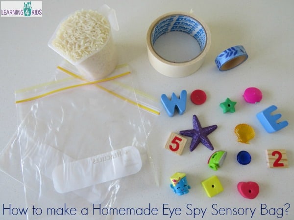 how to make a homemade eye spy sensory bag
