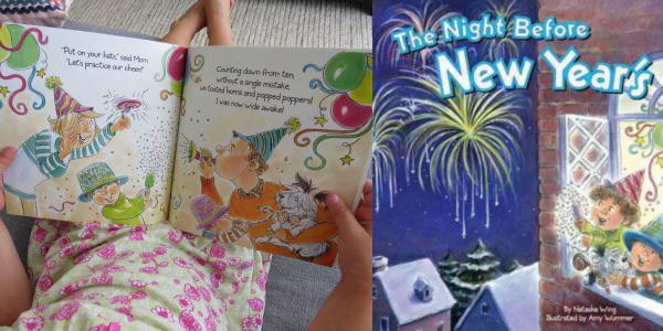 New Year's, Celebration or Fireworks story books for Kids.  The Night Before New Year's by Natasha Wing