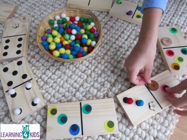 Maths activity ideas using dominoes