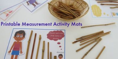 Printable Measurement Activity Mats - measuring length tallest to shortest