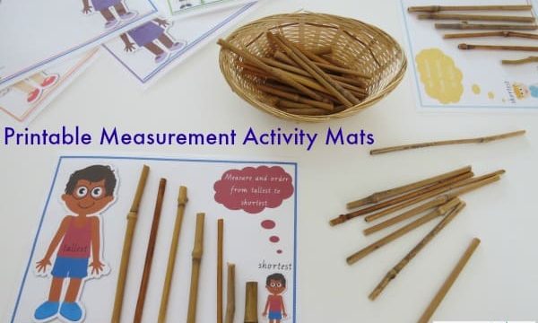 Printable Measurement Activity Mats - measuring length tallest to shortest