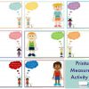 Printable Measurement Mats available in 2 fonts - measuring length shortest to tallest - available in 2 fonts