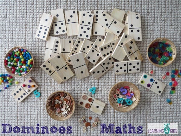 Using dominoes in maths - great manipulative to develop number sense and maths skills