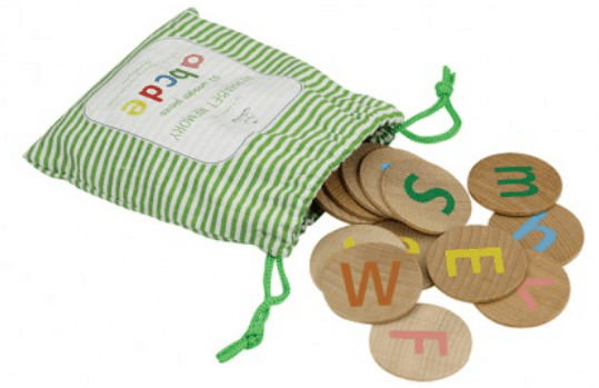 Wooden Alphabet Memory 52 pieces
