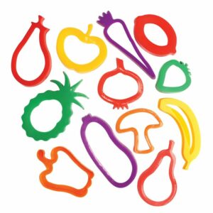 Play Dough Plastic Fruit And Vegetable Cutters 459227