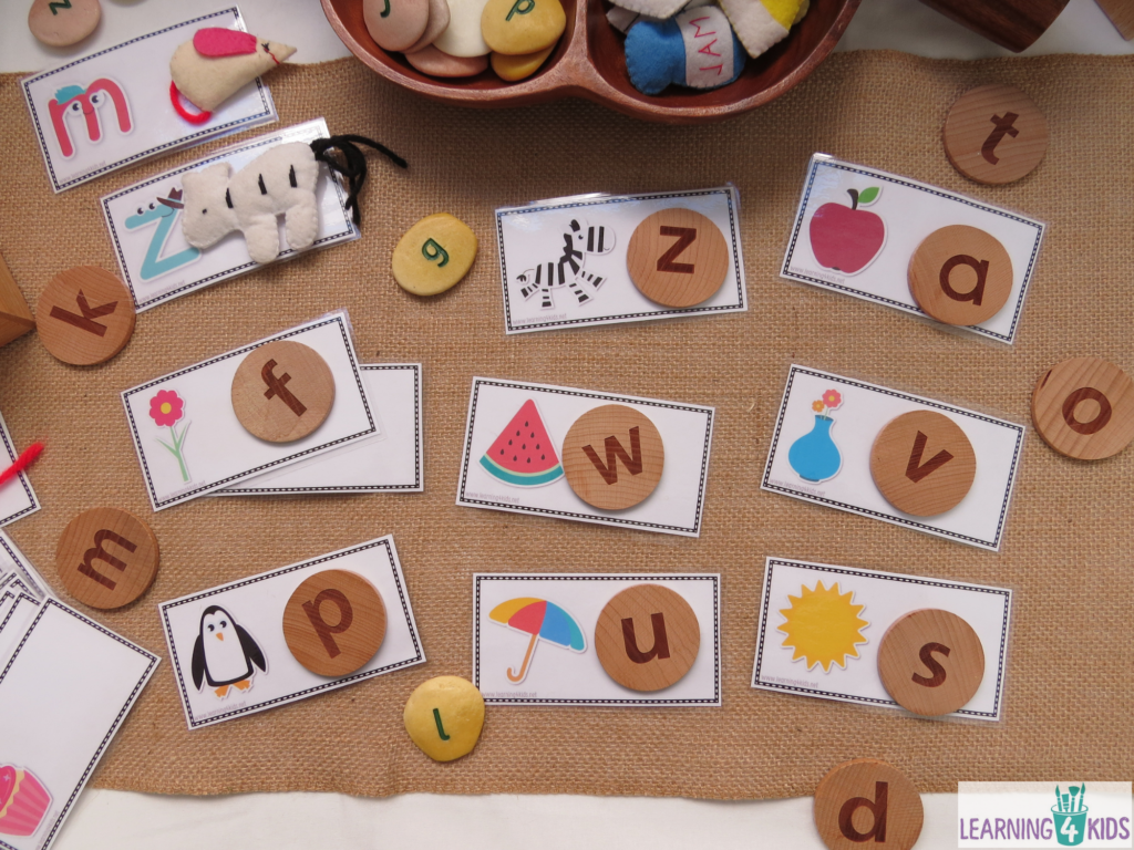Alphabet Picture Cards for Matching Activities