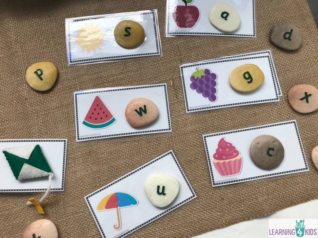 Printable Alphabet Picture Cards for Matching Activities
