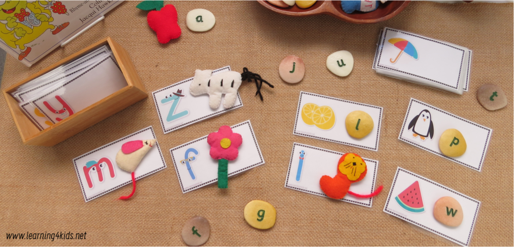 Printable Alphabet Picture and Letter Cards for Matching Activities