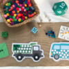Printable Subitising Subitizing Dot Mats Centre (Truck)