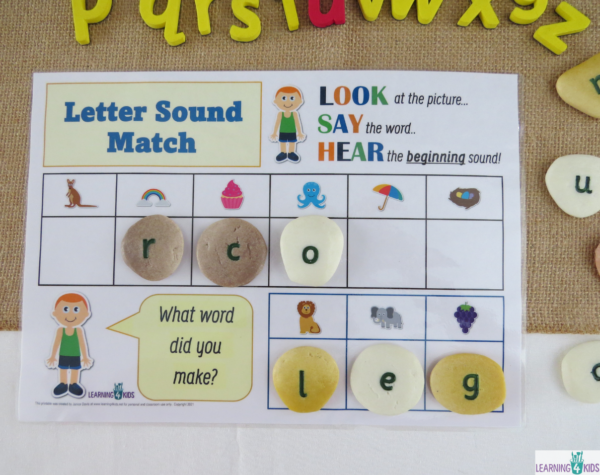 Beginning Letter Sounds Matching Activity