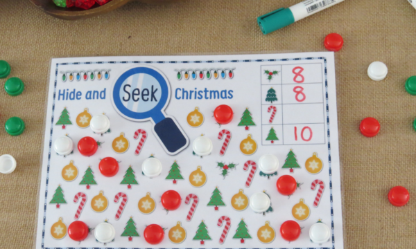 Printable Hide & Seek Christmas Game Mats