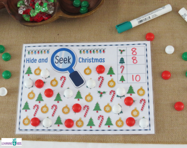 Printable Hide & Seek Christmas Game Mats